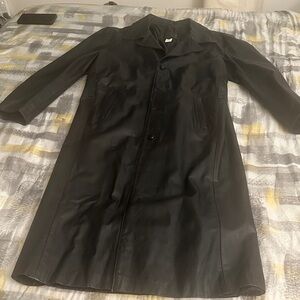 D' Piel Black Leather Jacket XL
